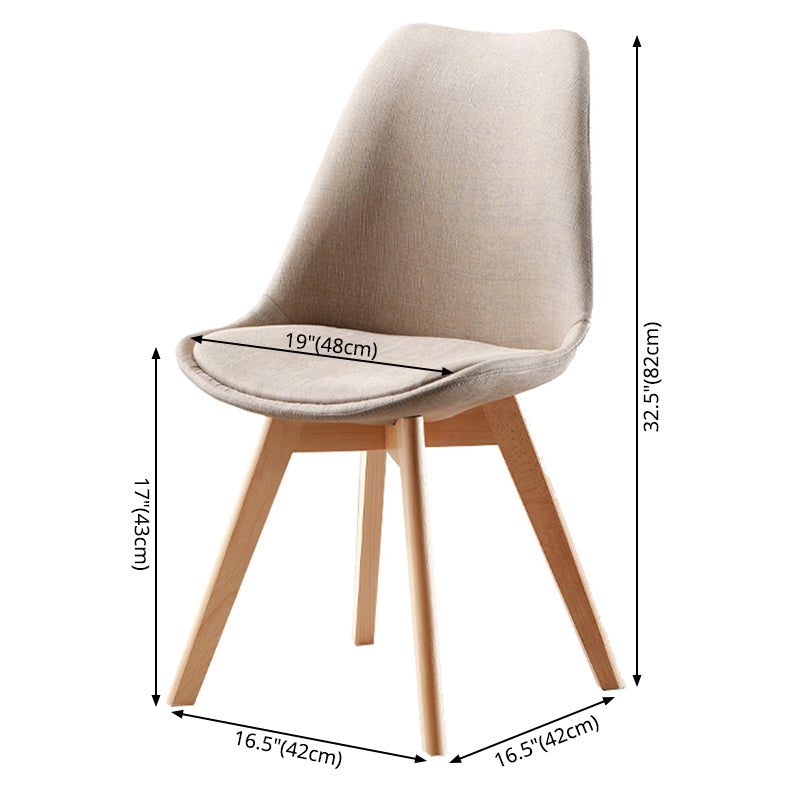 Upholstered Scandinavian Conference Room Side Chair Matte Finish Parsons Dining Chair Clearhalo ' kitchen&dining_furn' 'Dining Chairs' 'Dining Tables & Seating' 'dining_chair' 'Furniture' 'furniture_dining_chair' 'Kitchen & Dining Furniture' 'kitchen' 3837882