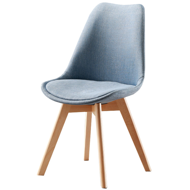 Upholstered Scandinavian Conference Room Side Chair Matte Finish Parsons Dining Chair Light Blue 1 Piece Clearhalo ' kitchen&dining_furn' 'Dining Chairs' 'Dining Tables & Seating' 'dining_chair' 'Furniture' 'furniture_dining_chair' 'Kitchen & Dining Furniture' 'kitchen' 3837884
