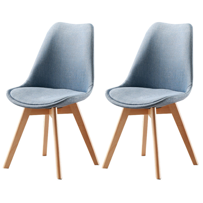 Upholstered Scandinavian Conference Room Side Chair Matte Finish Parsons Dining Chair Light Blue Set of 2 Clearhalo ' kitchen&dining_furn' 'Dining Chairs' 'Dining Tables & Seating' 'dining_chair' 'Furniture' 'furniture_dining_chair' 'Kitchen & Dining Furniture' 'kitchen' 3837885