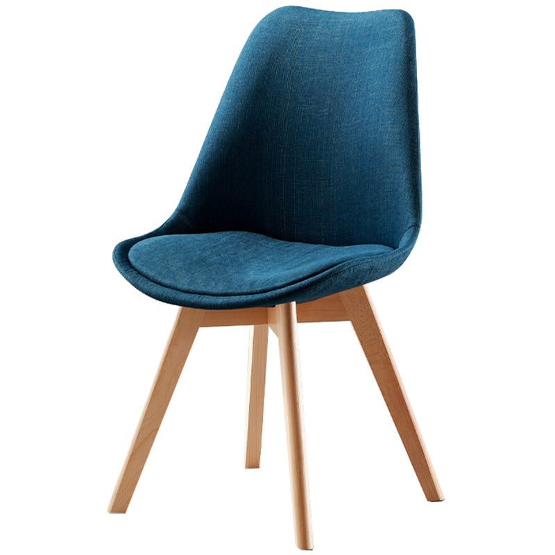 Upholstered Scandinavian Conference Room Side Chair Matte Finish Parsons Dining Chair Dark Blue 1 Piece Clearhalo ' kitchen&dining_furn' 'Dining Chairs' 'Dining Tables & Seating' 'dining_chair' 'Furniture' 'furniture_dining_chair' 'Kitchen & Dining Furniture' 'kitchen' 3837887