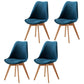 Upholstered Scandinavian Conference Room Side Chair Matte Finish Parsons Dining Chair Dark Blue Set of 4 Clearhalo ' kitchen&dining_furn' 'Dining Chairs' 'Dining Tables & Seating' 'dining_chair' 'Furniture' 'furniture_dining_chair' 'Kitchen & Dining Furniture' 'kitchen' 3837889
