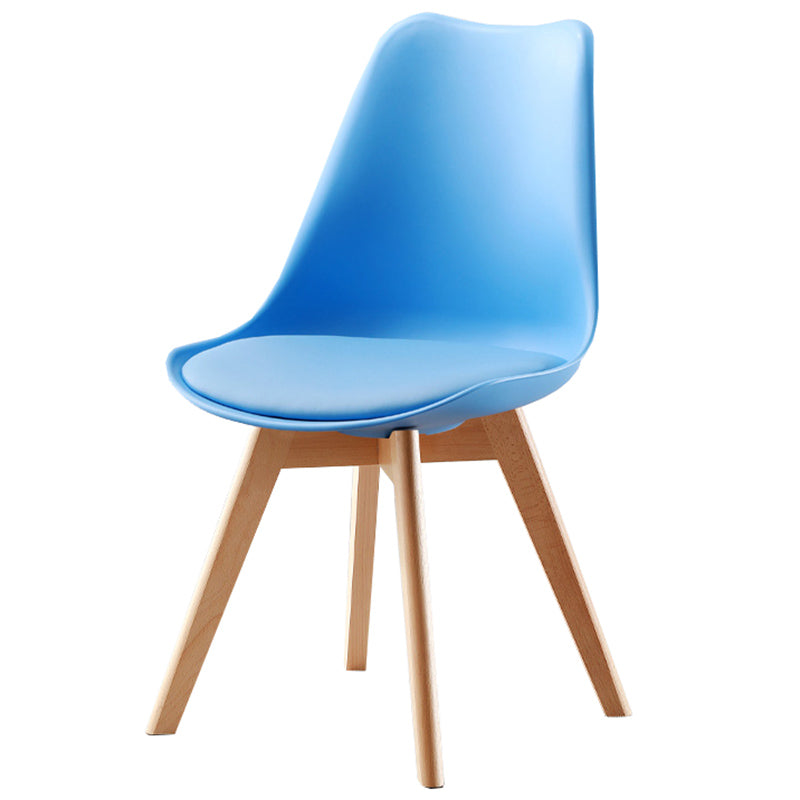 Upholstered Scandinavian Conference Room Side Chair Matte Finish Parsons Dining Chair Blue 1 Piece Clearhalo ' kitchen&dining_furn' 'Dining Chairs' 'Dining Tables & Seating' 'dining_chair' 'Furniture' 'furniture_dining_chair' 'Kitchen & Dining Furniture' 'kitchen' 3837893