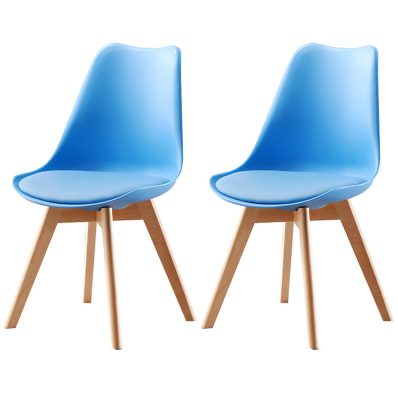 Upholstered Scandinavian Conference Room Side Chair Matte Finish Parsons Dining Chair Blue Set of 2 Clearhalo ' kitchen&dining_furn' 'Dining Chairs' 'Dining Tables & Seating' 'dining_chair' 'Furniture' 'furniture_dining_chair' 'Kitchen & Dining Furniture' 'kitchen' 3837894