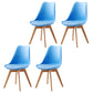 Upholstered Scandinavian Conference Room Side Chair Matte Finish Parsons Dining Chair Blue Set of 4 Clearhalo ' kitchen&dining_furn' 'Dining Chairs' 'Dining Tables & Seating' 'dining_chair' 'Furniture' 'furniture_dining_chair' 'Kitchen & Dining Furniture' 'kitchen' 3837895