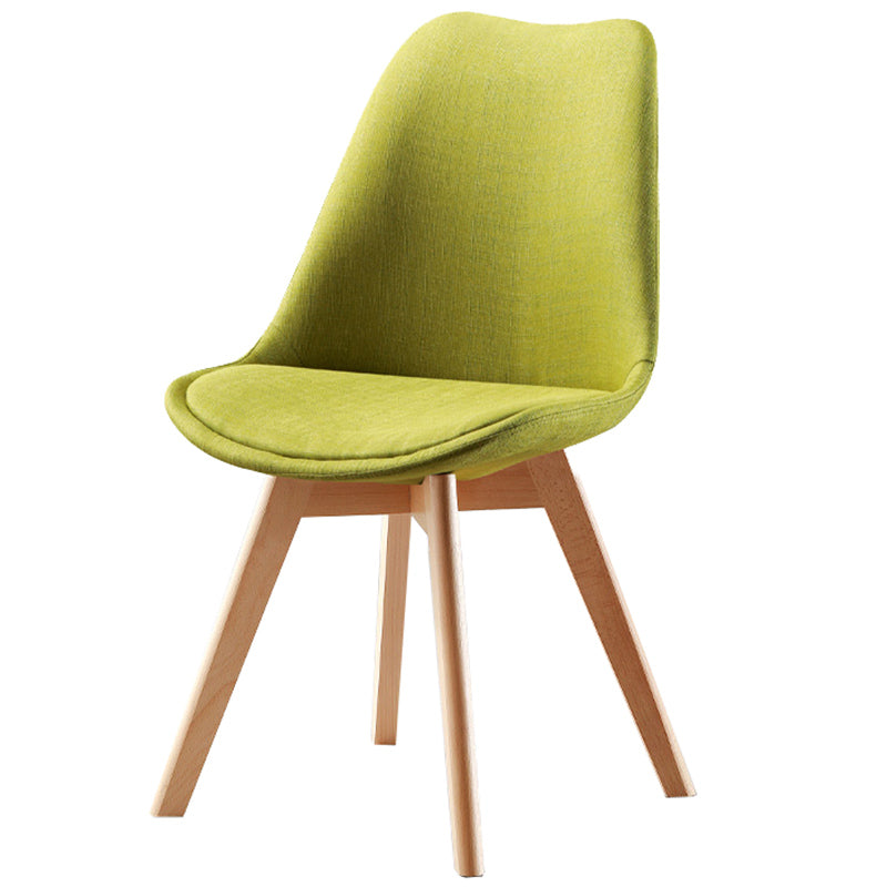 Upholstered Scandinavian Conference Room Side Chair Matte Finish Parsons Dining Chair Pea Green 1 Piece Clearhalo ' kitchen&dining_furn' 'Dining Chairs' 'Dining Tables & Seating' 'dining_chair' 'Furniture' 'furniture_dining_chair' 'Kitchen & Dining Furniture' 'kitchen' 3837896