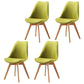 Upholstered Scandinavian Conference Room Side Chair Matte Finish Parsons Dining Chair Pea Green Set of 4 Clearhalo ' kitchen&dining_furn' 'Dining Chairs' 'Dining Tables & Seating' 'dining_chair' 'Furniture' 'furniture_dining_chair' 'Kitchen & Dining Furniture' 'kitchen' 3837898