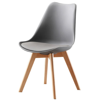 Upholstered Scandinavian Conference Room Side Chair Matte Finish Parsons Dining Chair Grey 1 Piece Clearhalo ' kitchen&dining_furn' 'Dining Chairs' 'Dining Tables & Seating' 'dining_chair' 'Furniture' 'furniture_dining_chair' 'Kitchen & Dining Furniture' 'kitchen' 3837899