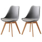 Upholstered Scandinavian Conference Room Side Chair Matte Finish Parsons Dining Chair Grey Set of 2 Clearhalo ' kitchen&dining_furn' 'Dining Chairs' 'Dining Tables & Seating' 'dining_chair' 'Furniture' 'furniture_dining_chair' 'Kitchen & Dining Furniture' 'kitchen' 3837900
