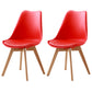 Upholstered Scandinavian Conference Room Side Chair Matte Finish Parsons Dining Chair Red Set of 2 Clearhalo ' kitchen&dining_furn' 'Dining Chairs' 'Dining Tables & Seating' 'dining_chair' 'Furniture' 'furniture_dining_chair' 'Kitchen & Dining Furniture' 'kitchen' 3837906