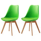 Upholstered Scandinavian Conference Room Side Chair Matte Finish Parsons Dining Chair Green Set of 2 Clearhalo ' kitchen&dining_furn' 'Dining Chairs' 'Dining Tables & Seating' 'dining_chair' 'Furniture' 'furniture_dining_chair' 'Kitchen & Dining Furniture' 'kitchen' 3837915