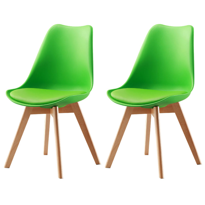 Upholstered Scandinavian Conference Room Side Chair Matte Finish Parsons Dining Chair Green Set of 2 Clearhalo ' kitchen&dining_furn' 'Dining Chairs' 'Dining Tables & Seating' 'dining_chair' 'Furniture' 'furniture_dining_chair' 'Kitchen & Dining Furniture' 'kitchen' 3837915