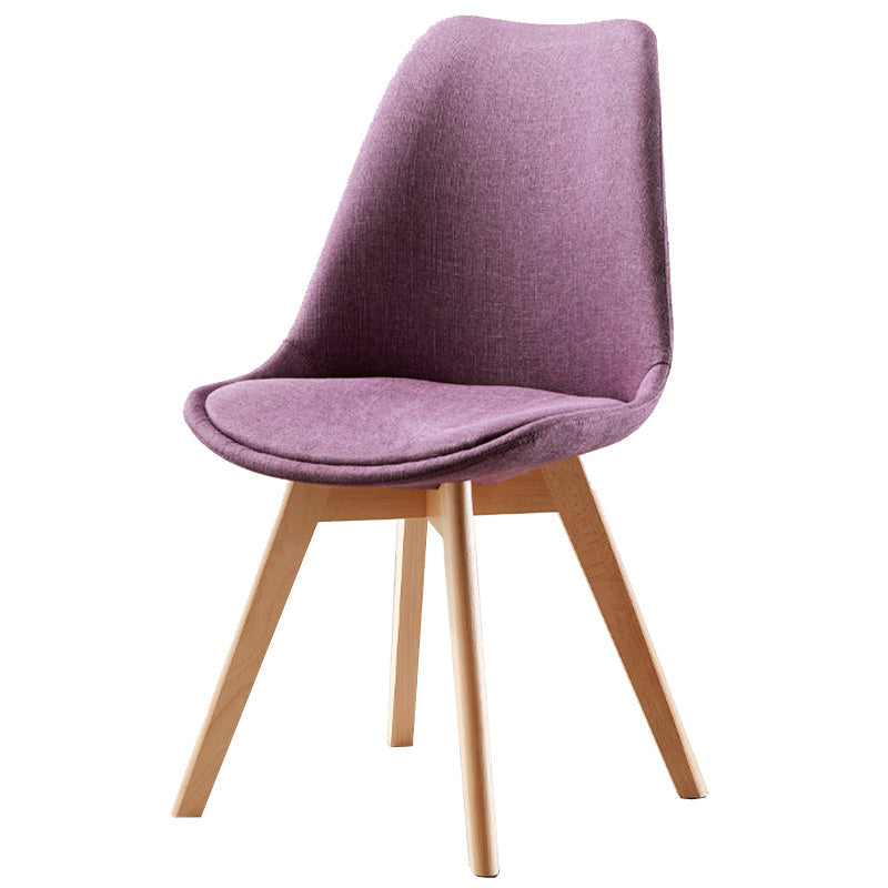 Upholstered Scandinavian Conference Room Side Chair Matte Finish Parsons Dining Chair Purple 1 Piece Clearhalo ' kitchen&dining_furn' 'Dining Chairs' 'Dining Tables & Seating' 'dining_chair' 'Furniture' 'furniture_dining_chair' 'Kitchen & Dining Furniture' 'kitchen' 3837920
