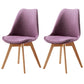 Upholstered Scandinavian Conference Room Side Chair Matte Finish Parsons Dining Chair Purple Set of 2 Clearhalo ' kitchen&dining_furn' 'Dining Chairs' 'Dining Tables & Seating' 'dining_chair' 'Furniture' 'furniture_dining_chair' 'Kitchen & Dining Furniture' 'kitchen' 3837921