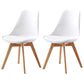 Upholstered Scandinavian Conference Room Side Chair Matte Finish Parsons Dining Chair White Set of 2 Clearhalo ' kitchen&dining_furn' 'Dining Chairs' 'Dining Tables & Seating' 'dining_chair' 'Furniture' 'furniture_dining_chair' 'Kitchen & Dining Furniture' 'kitchen' 3837924