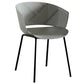 Contemporary Style Plastic Dining Armless Chair Open Back Dining Side Chair for Home Light Gray 1 Piece Clearhalo ' kitchen&dining_furn' 'Dining Chairs' 'Dining Tables & Seating' 'dining_chair' 'furn' 'furn_dining_chair' 'Furniture' 'furniture_dining_chair' 'Kitchen & Dining Furniture' 'kitchen' 3837930