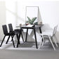 Scandinavian Stackable Dining Arm Chair Solid Back Armchair with Wood Legs Clearhalo ' kitchen&dining_furn' 'Dining Chairs' 'Dining Tables & Seating' 'dining_chair' 'furn' 'furn_dining_chair' 'Furniture' 'furniture_dining_chair' 'Kitchen & Dining Furniture' 'kitchen' 3837969