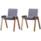 Scandinavian Stackable Dining Arm Chair Solid Back Armchair with Wood Legs Grey 2 Piece Set Clearhalo ' kitchen&dining_furn' 'Dining Chairs' 'Dining Tables & Seating' 'dining_chair' 'furn' 'furn_dining_chair' 'Furniture' 'furniture_dining_chair' 'Kitchen & Dining Furniture' 'kitchen' 3837978