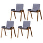 Scandinavian Stackable Dining Arm Chair Solid Back Armchair with Wood Legs Grey 4 Piece Set Clearhalo ' kitchen&dining_furn' 'Dining Chairs' 'Dining Tables & Seating' 'dining_chair' 'furn' 'furn_dining_chair' 'Furniture' 'furniture_dining_chair' 'Kitchen & Dining Furniture' 'kitchen' 3837979