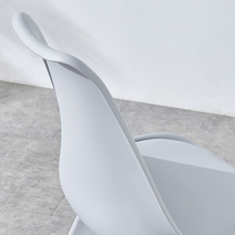 Upholstered Armless Dining Chairs Solid Back Side Chairs with Wood Legs Clearhalo ' kitchen&dining_furn' 'Dining Chairs' 'Dining Tables & Seating' 'dining_chair' 'Furniture' 'furniture_dining_chair' 'Kitchen & Dining Furniture' 'kitchen' 3837990