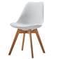 Upholstered Armless Dining Chairs Solid Back Side Chairs with Wood Legs White 1 Piece Clearhalo ' kitchen&dining_furn' 'Dining Chairs' 'Dining Tables & Seating' 'dining_chair' 'Furniture' 'furniture_dining_chair' 'Kitchen & Dining Furniture' 'kitchen' 3838013