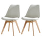 Upholstered Armless Dining Chairs Solid Back Side Chairs with Wood Legs Off-White Set of 2 Clearhalo ' kitchen&dining_furn' 'Dining Chairs' 'Dining Tables & Seating' 'dining_chair' 'Furniture' 'furniture_dining_chair' 'Kitchen & Dining Furniture' 'kitchen' 3838023