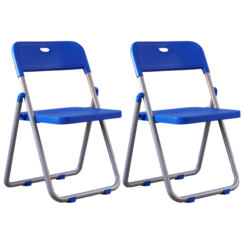 Contemporary Metal Dining Chairs Home Folding Open Back Dining Side Chair Gray-Blue 2 Piece Set Clearhalo ' kitchen&dining_furn' 'Dining Chairs' 'Dining Tables & Seating' 'dining_chair' 'furn' 'furn_dining_chair' 'Furniture' 'furniture_dining_chair' 'Kitchen & Dining Furniture' 'kitchen' 3846311