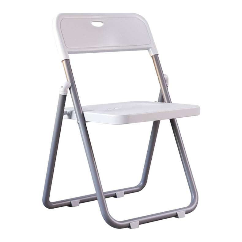 Contemporary Metal Dining Chairs Home Folding Open Back Dining Side Chair Clearhalo ' kitchen&dining_furn' 'Dining Chairs' 'Dining Tables & Seating' 'dining_chair' 'furn' 'furn_dining_chair' 'Furniture' 'furniture_dining_chair' 'Kitchen & Dining Furniture' 'kitchen' 3846317