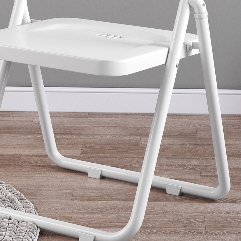 Contemporary Metal Dining Chairs Home Folding Open Back Dining Side Chair Clearhalo ' kitchen&dining_furn' 'Dining Chairs' 'Dining Tables & Seating' 'dining_chair' 'furn' 'furn_dining_chair' 'Furniture' 'furniture_dining_chair' 'Kitchen & Dining Furniture' 'kitchen' 3846319