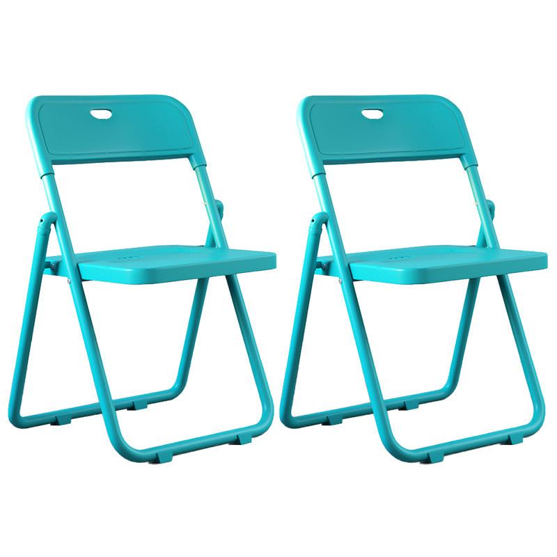 Contemporary Metal Dining Chairs Home Folding Open Back Dining Side Chair Lake Blue 2 Piece Set Clearhalo ' kitchen&dining_furn' 'Dining Chairs' 'Dining Tables & Seating' 'dining_chair' 'furn' 'furn_dining_chair' 'Furniture' 'furniture_dining_chair' 'Kitchen & Dining Furniture' 'kitchen' 3846338