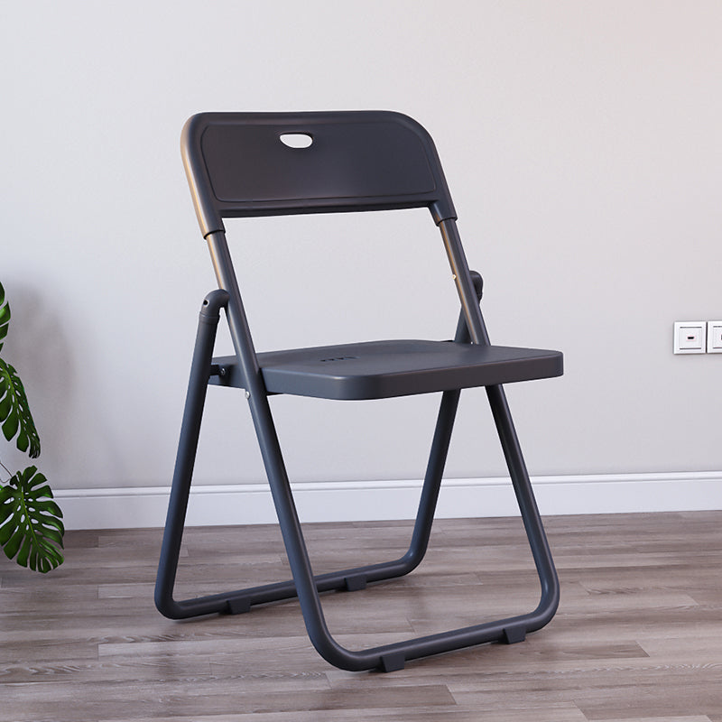 Contemporary Metal Dining Chairs Home Folding Open Back Dining Side Chair Black 1 Piece Clearhalo ' kitchen&dining_furn' 'Dining Chairs' 'Dining Tables & Seating' 'dining_chair' 'furn' 'furn_dining_chair' 'Furniture' 'furniture_dining_chair' 'Kitchen & Dining Furniture' 'kitchen' 3846340