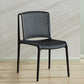 Scandinavian Stackable Armless Dining Chairs Plastic Slat Back Side Chair Black 1 Piece Clearhalo ' kitchen&dining_furn' 'Dining Chairs' 'Dining Tables & Seating' 'dining_chair' 'furn' 'furn_dining_chair' 'Furniture' 'furniture_dining_chair' 'Kitchen & Dining Furniture' 'kitchen' 3846371