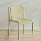 Scandinavian Stackable Armless Dining Chairs Plastic Slat Back Side Chair Camel 1 Piece Clearhalo ' kitchen&dining_furn' 'Dining Chairs' 'Dining Tables & Seating' 'dining_chair' 'furn' 'furn_dining_chair' 'Furniture' 'furniture_dining_chair' 'Kitchen & Dining Furniture' 'kitchen' 3846379