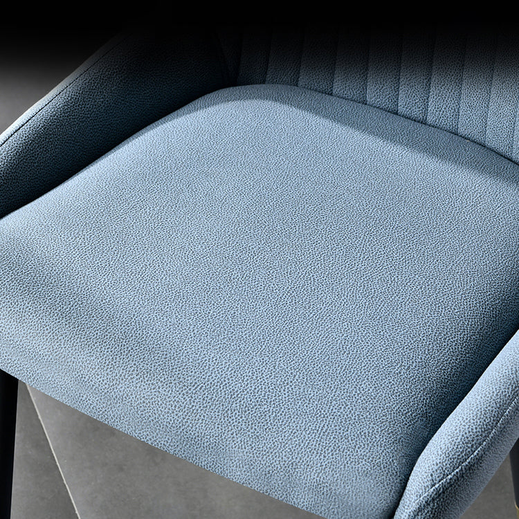 Contemporary Metal Dining Room Chairs Upholstered Side Arm Chairs for Home Use Clearhalo ' kitchen&dining_furn' 'Dining Chairs' 'Dining Tables & Seating' 'dining_chair' 'furn' 'furn_dining_chair' 'Furniture' 'furniture_dining_chair' 'Kitchen & Dining Furniture' 'kitchen' 3846402