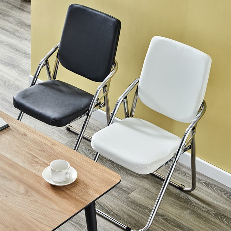 Modern Indoor-Outdoor Metal Chair Home Open Back Dining Side Chair with Arm Clearhalo ' kitchen&dining_furn' 'Dining Chairs' 'Dining Tables & Seating' 'dining_chair' 'furn' 'furn_dining_chair' 'Furniture' 'furniture_dining_chair' 'Kitchen & Dining Furniture' 'kitchen' 3846445