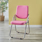 Modern Indoor-Outdoor Metal Chair Home Open Back Dining Side Chair with Arm Pink 1 Piece Clearhalo ' kitchen&dining_furn' 'Dining Chairs' 'Dining Tables & Seating' 'dining_chair' 'furn' 'furn_dining_chair' 'Furniture' 'furniture_dining_chair' 'Kitchen & Dining Furniture' 'kitchen' 3846447
