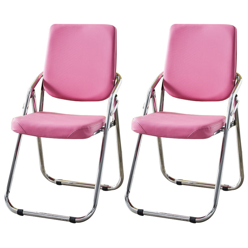 Modern Indoor-Outdoor Metal Chair Home Open Back Dining Side Chair with Arm Pink 2 Piece Set Clearhalo ' kitchen&dining_furn' 'Dining Chairs' 'Dining Tables & Seating' 'dining_chair' 'furn' 'furn_dining_chair' 'Furniture' 'furniture_dining_chair' 'Kitchen & Dining Furniture' 'kitchen' 3846449