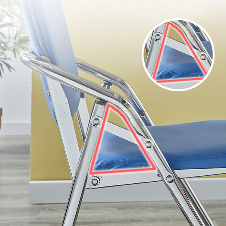 Modern Indoor-Outdoor Metal Chair Home Open Back Dining Side Chair with Arm Clearhalo ' kitchen&dining_furn' 'Dining Chairs' 'Dining Tables & Seating' 'dining_chair' 'furn' 'furn_dining_chair' 'Furniture' 'furniture_dining_chair' 'Kitchen & Dining Furniture' 'kitchen' 3846452