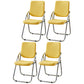 Modern Indoor-Outdoor Metal Chair Home Open Back Dining Side Chair with Arm Yellow 4 Piece Set Clearhalo ' kitchen&dining_furn' 'Dining Chairs' 'Dining Tables & Seating' 'dining_chair' 'furn' 'furn_dining_chair' 'Furniture' 'furniture_dining_chair' 'Kitchen & Dining Furniture' 'kitchen' 3846457