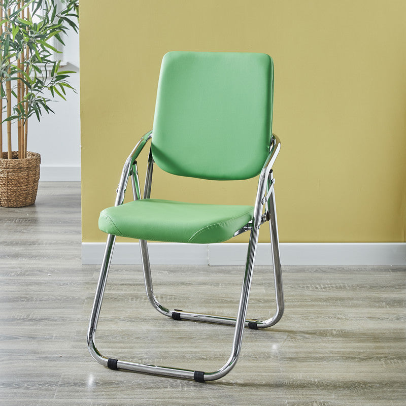 Modern Indoor-Outdoor Metal Chair Home Open Back Dining Side Chair with Arm Green 1 Piece Clearhalo ' kitchen&dining_furn' 'Dining Chairs' 'Dining Tables & Seating' 'dining_chair' 'furn' 'furn_dining_chair' 'Furniture' 'furniture_dining_chair' 'Kitchen & Dining Furniture' 'kitchen' 3846459