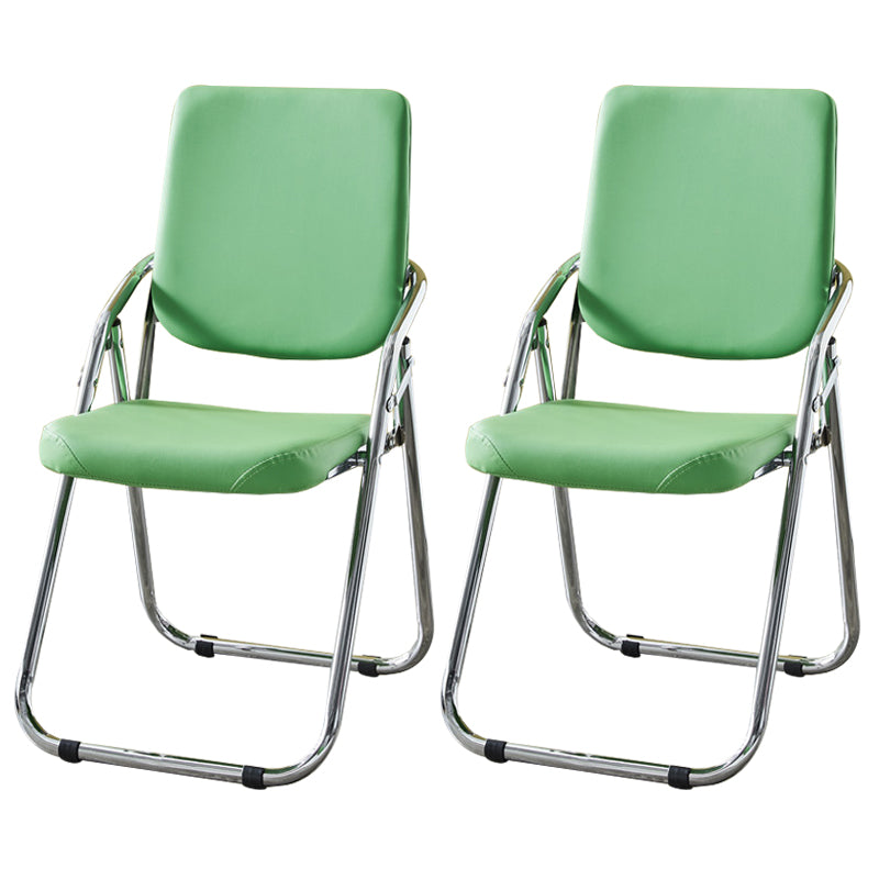 Modern Indoor-Outdoor Metal Chair Home Open Back Dining Side Chair with Arm Green 2 Piece Set Clearhalo ' kitchen&dining_furn' 'Dining Chairs' 'Dining Tables & Seating' 'dining_chair' 'furn' 'furn_dining_chair' 'Furniture' 'furniture_dining_chair' 'Kitchen & Dining Furniture' 'kitchen' 3846462