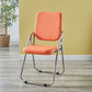 Modern Indoor-Outdoor Metal Chair Home Open Back Dining Side Chair with Arm Orange 1 Piece Clearhalo ' kitchen&dining_furn' 'Dining Chairs' 'Dining Tables & Seating' 'dining_chair' 'furn' 'furn_dining_chair' 'Furniture' 'furniture_dining_chair' 'Kitchen & Dining Furniture' 'kitchen' 3846468