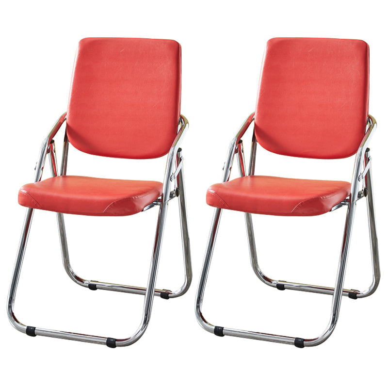 Modern Indoor-Outdoor Metal Chair Home Open Back Dining Side Chair with Arm Red 2 Piece Set Clearhalo ' kitchen&dining_furn' 'Dining Chairs' 'Dining Tables & Seating' 'dining_chair' 'furn' 'furn_dining_chair' 'Furniture' 'furniture_dining_chair' 'Kitchen & Dining Furniture' 'kitchen' 3846472