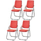 Modern Indoor-Outdoor Metal Chair Home Open Back Dining Side Chair with Arm Red 4 Piece Set Clearhalo ' kitchen&dining_furn' 'Dining Chairs' 'Dining Tables & Seating' 'dining_chair' 'furn' 'furn_dining_chair' 'Furniture' 'furniture_dining_chair' 'Kitchen & Dining Furniture' 'kitchen' 3846473