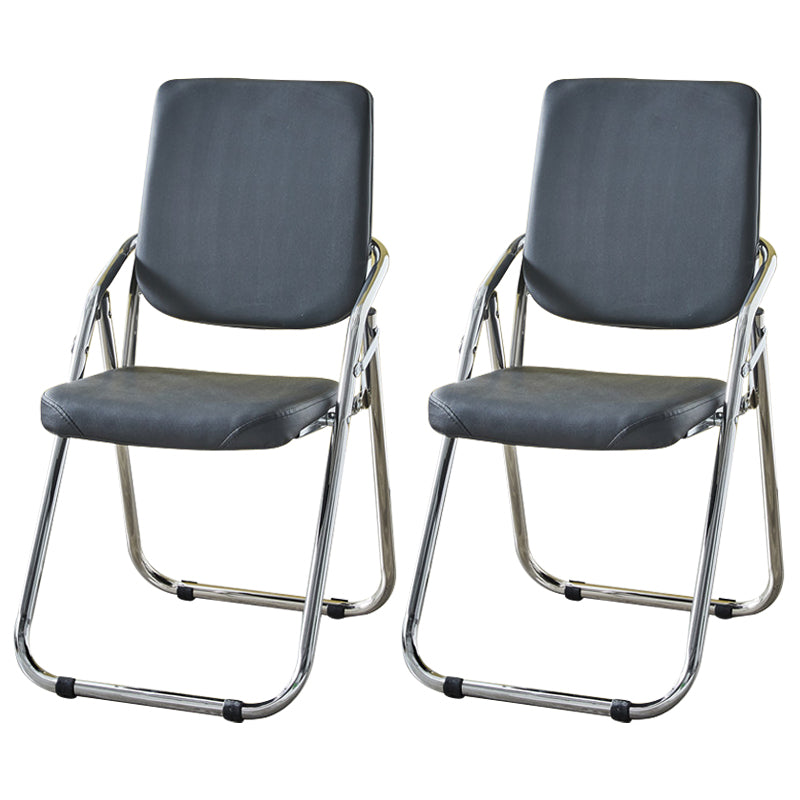 Modern Indoor-Outdoor Metal Chair Home Open Back Dining Side Chair with Arm Black 2 Piece Set Clearhalo ' kitchen&dining_furn' 'Dining Chairs' 'Dining Tables & Seating' 'dining_chair' 'furn' 'furn_dining_chair' 'Furniture' 'furniture_dining_chair' 'Kitchen & Dining Furniture' 'kitchen' 3846475