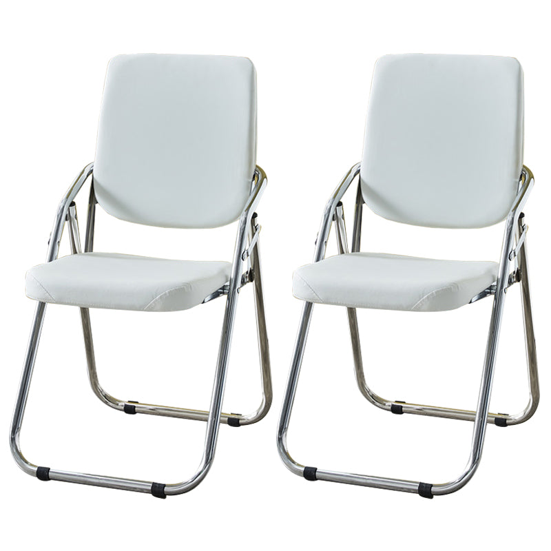 Modern Indoor-Outdoor Metal Chair Home Open Back Dining Side Chair with Arm White 2 Piece Set Clearhalo ' kitchen&dining_furn' 'Dining Chairs' 'Dining Tables & Seating' 'dining_chair' 'furn' 'furn_dining_chair' 'Furniture' 'furniture_dining_chair' 'Kitchen & Dining Furniture' 'kitchen' 3846478