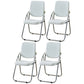 Modern Indoor-Outdoor Metal Chair Home Open Back Dining Side Chair with Arm White 4 Piece Set Clearhalo ' kitchen&dining_furn' 'Dining Chairs' 'Dining Tables & Seating' 'dining_chair' 'furn' 'furn_dining_chair' 'Furniture' 'furniture_dining_chair' 'Kitchen & Dining Furniture' 'kitchen' 3846479