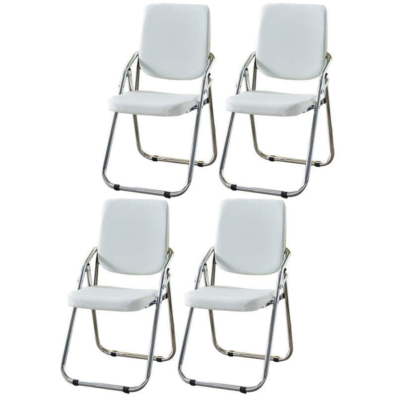 Modern Indoor-Outdoor Metal Chair Home Open Back Dining Side Chair with Arm White 4 Piece Set Clearhalo ' kitchen&dining_furn' 'Dining Chairs' 'Dining Tables & Seating' 'dining_chair' 'furn' 'furn_dining_chair' 'Furniture' 'furniture_dining_chair' 'Kitchen & Dining Furniture' 'kitchen' 3846479