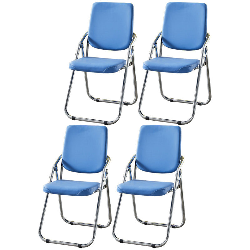 Modern Indoor-Outdoor Metal Chair Home Open Back Dining Side Chair with Arm Blue 4 Piece Set Clearhalo ' kitchen&dining_furn' 'Dining Chairs' 'Dining Tables & Seating' 'dining_chair' 'furn' 'furn_dining_chair' 'Furniture' 'furniture_dining_chair' 'Kitchen & Dining Furniture' 'kitchen' 3846485