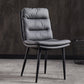 Contemporary Metal Dining Room Chairs Armless Upholstered Side Chair for Home Use Grey 1 Piece Clearhalo ' kitchen&dining_furn' 'Dining Chairs' 'Dining Tables & Seating' 'dining_chair' 'furn' 'furn_dining_chair' 'Furniture' 'furniture_dining_chair' 'Kitchen & Dining Furniture' 'kitchen' 3846506