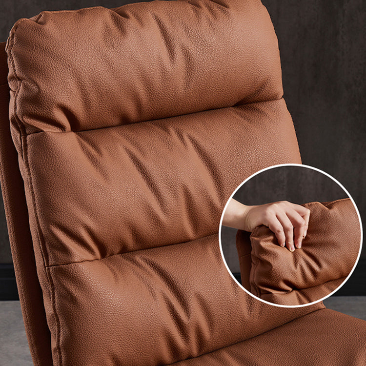 Contemporary Metal Dining Room Chairs Armless Upholstered Side Chair for Home Use Clearhalo ' kitchen&dining_furn' 'Dining Chairs' 'Dining Tables & Seating' 'dining_chair' 'furn' 'furn_dining_chair' 'Furniture' 'furniture_dining_chair' 'Kitchen & Dining Furniture' 'kitchen' 3846517